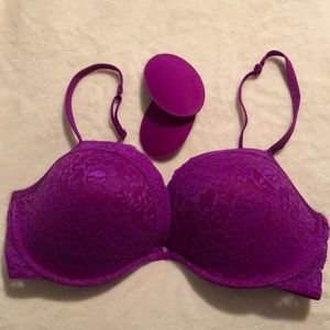 La Senza purple push-up bra